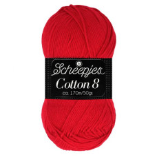 Scheepjes Cotton 8 510 rood