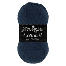 Scheepjes Cotton 8 527 donkerblauw