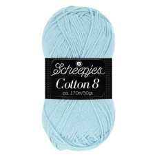 Scheepjes Cotton 8 652 lichtblauw
