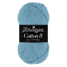 Scheepjes Cotton 8 711 grijsblauw